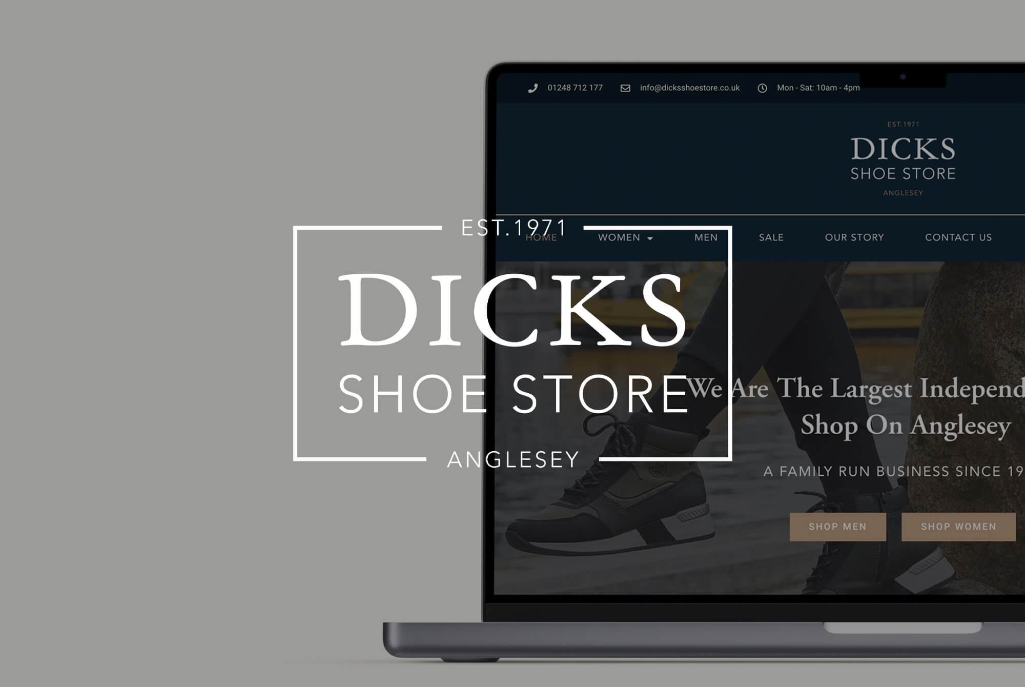 dicks-shoe-store-branding-web-design-project